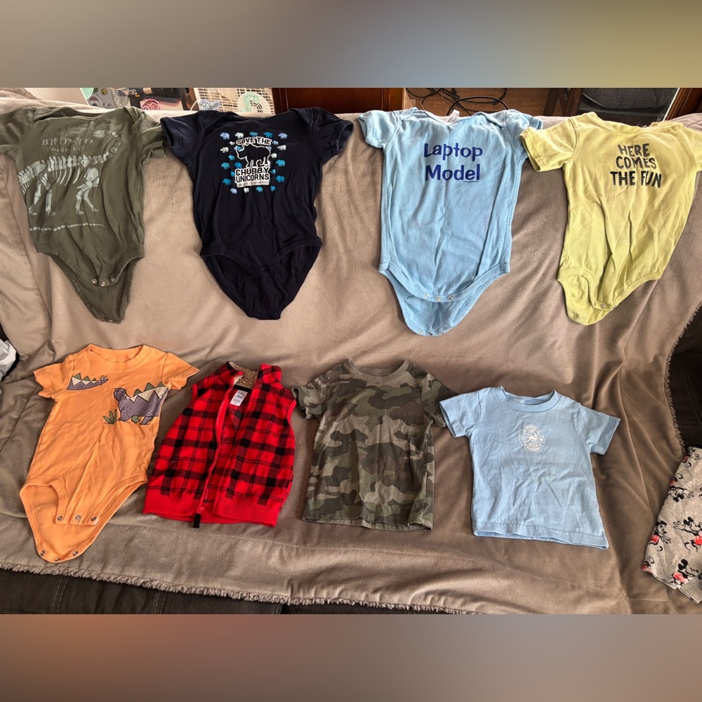 Toddler boy top/onesie mix